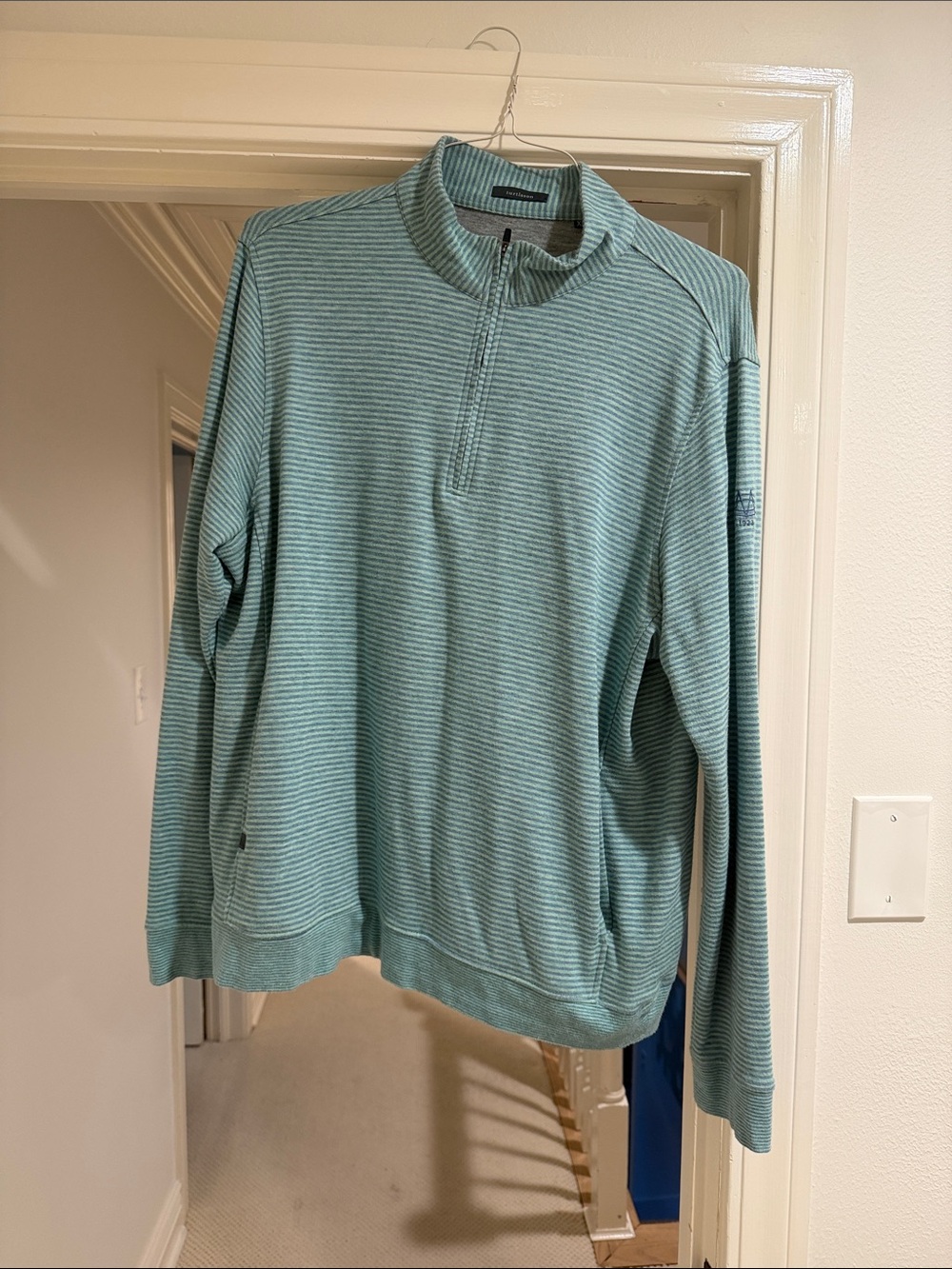 Turtleson Teal Quarter-Zip Pullover Sweater